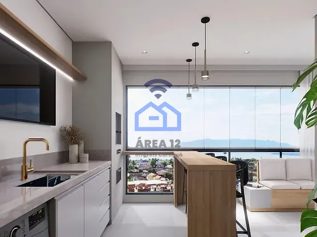 Apartamento com 66m² 2 quartos e 3 banheiros, à venda, no bairro Porto Novo em Caraguatatuba