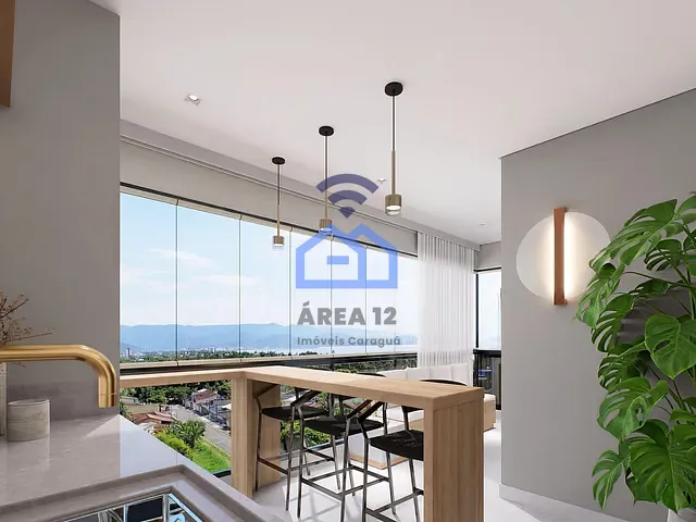 Apartamento com 66m² 2 quartos e 3 banheiros, à venda, no bairro Porto Novo em Caraguatatuba