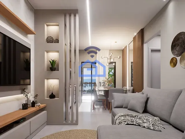 Apartamento com 66m² 2 quartos e 3 banheiros, à venda, no bairro Porto Novo em Caraguatatuba