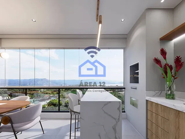 Apartamento com 94m² 3 quartos e 3 banheiros, à venda, no bairro Porto Novo em Caraguatatuba