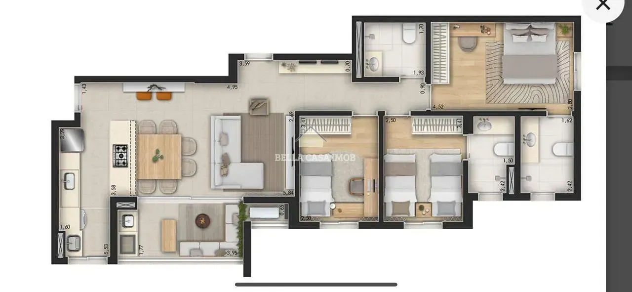 Apartamento, 3 quartos, 99 m² - Foto 13