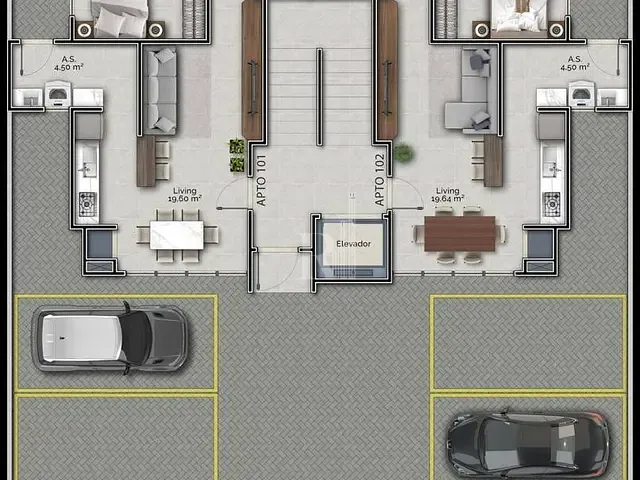 Apartamento 2 quartos e 1 banheiro, à venda, no bairro Areias em Tijucas