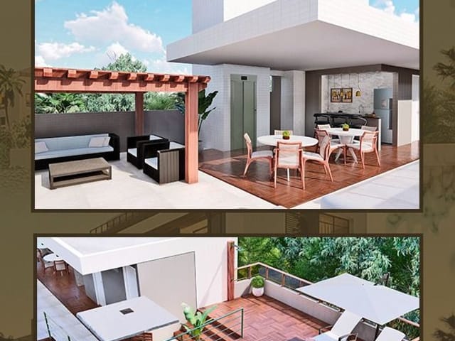 Apartamento 2 quartos e 2 banheiros, à venda, no bairro Bessa em João Pessoa