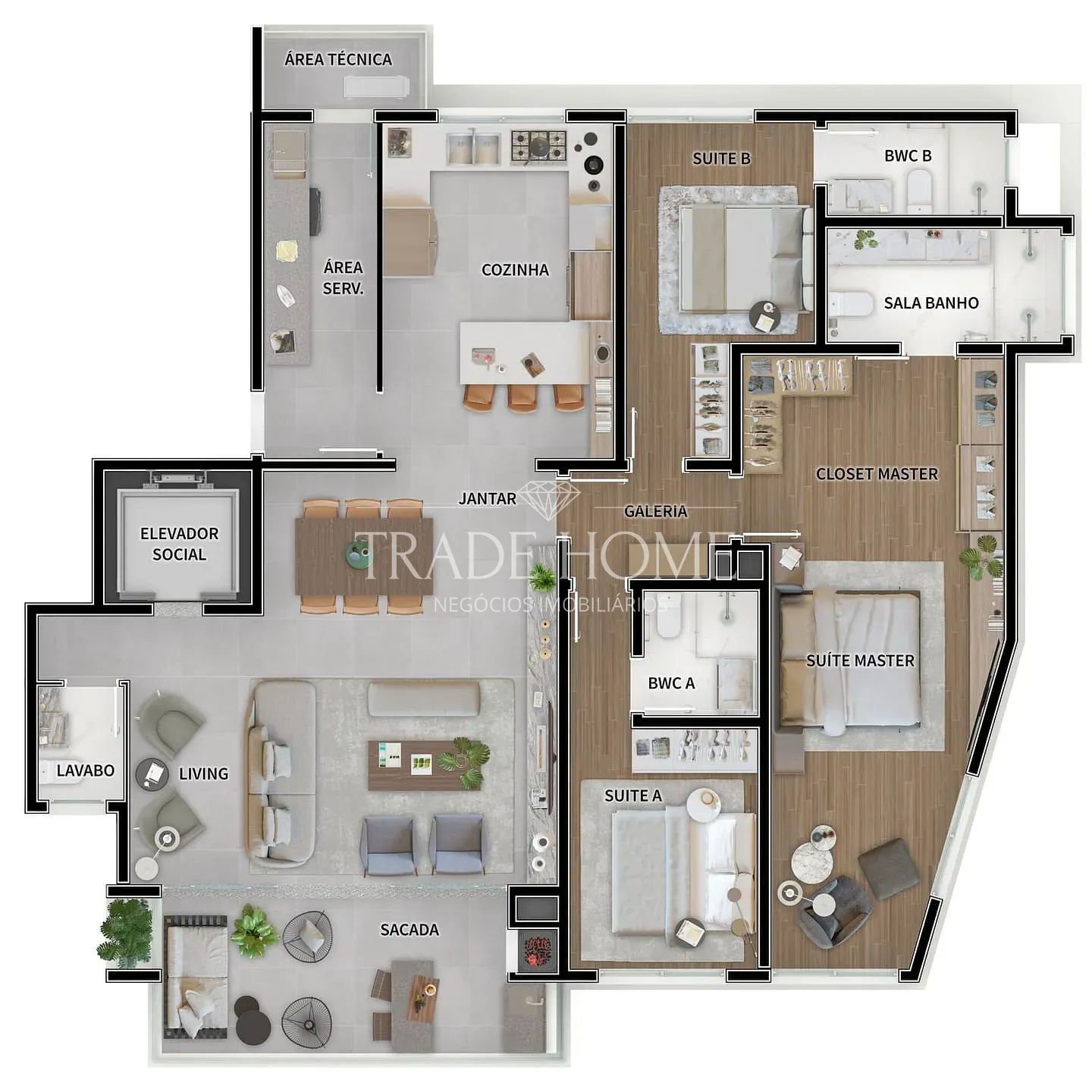 Apartamento, 3 quartos, 155 m² - Foto 28