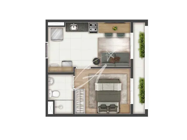 Apartamento 1 quarto e 1 banheiro, à venda, no bairro Moóca em São Paulo