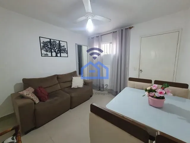 Apartamento com 70m² 2 quartos e 1 banheiro, à venda, no bairro Indaiá em Caraguatatuba
