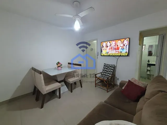 Apartamento com 70m² 2 quartos e 1 banheiro, à venda, no bairro Indaiá em Caraguatatuba