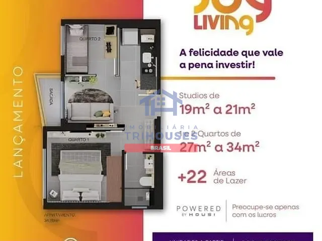 Apartamento 1 quarto e 1 banheiro, à venda, no bairro Centro em Curitiba