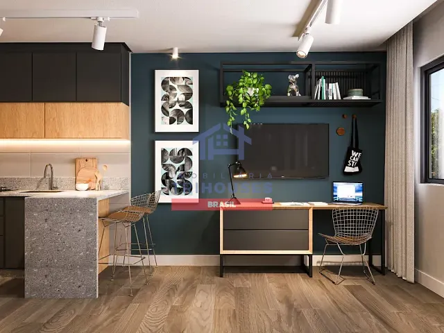 Apartamento 1 quarto e 1 banheiro, à venda, no bairro Centro em Curitiba