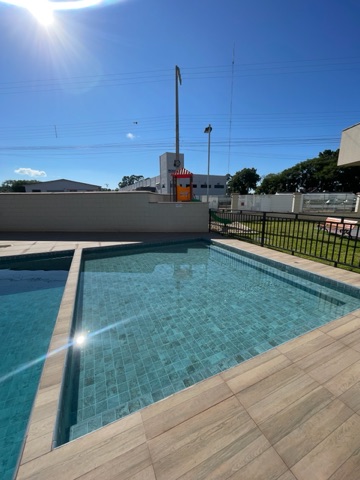 Foto do Apartamento - Apartamento para locação com dois dormitórios, residencial com piscina, playground e sacada com churrasqueira, Areias, Tijucas, SC | Ruviaro Imóveis