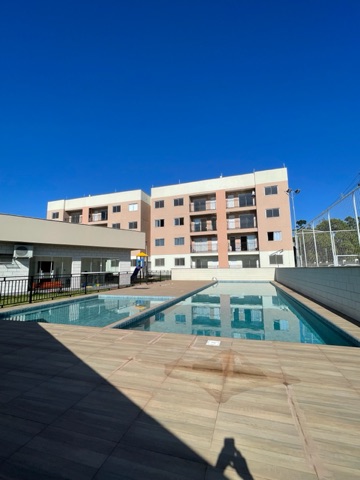 Foto do Apartamento - Apartamento para locação com dois dormitórios, residencial com piscina, playground e sacada com churrasqueira, Areias, Tijucas, SC | Ruviaro Imóveis