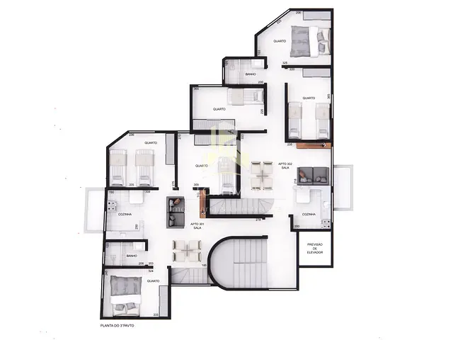 Apartamento com 110m² 3 quartos e 1 banheiro, à venda, no bairro Parque Xangri-Lá em Contagem