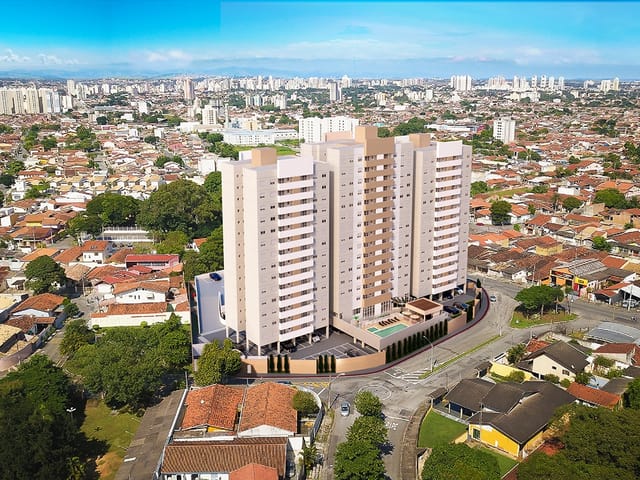 Apartamento com 68m² 2 quartos e 2 banheiros, à venda, no bairro Parque São Luís em Taubaté