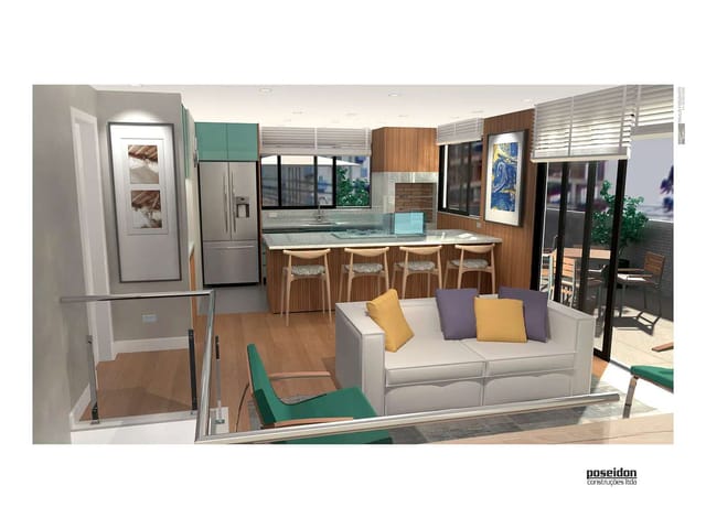 Apartamento com 200m² 3 quartos e 2 banheiros, à venda, no bairro Alto da Rua XV em Curitiba
