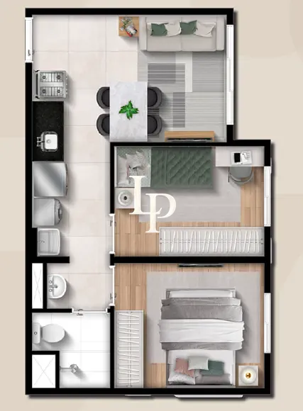 Apartamento, 2 quartos, 35 m² - Foto 19
