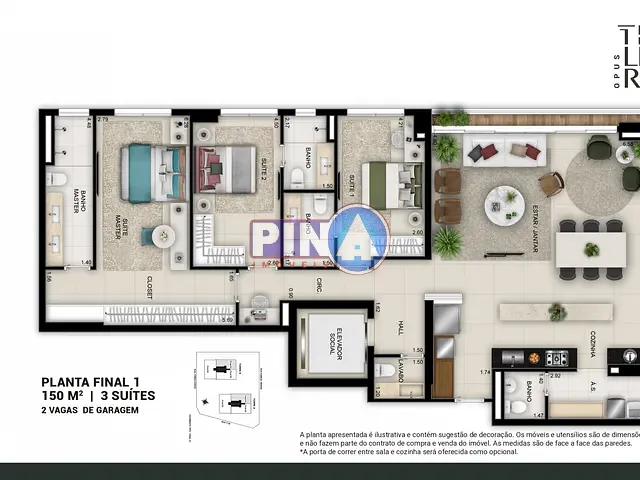 Apartamento com 151m² 3 quartos e 5 banheiros, à venda, no bairro Serrinha em Goiânia