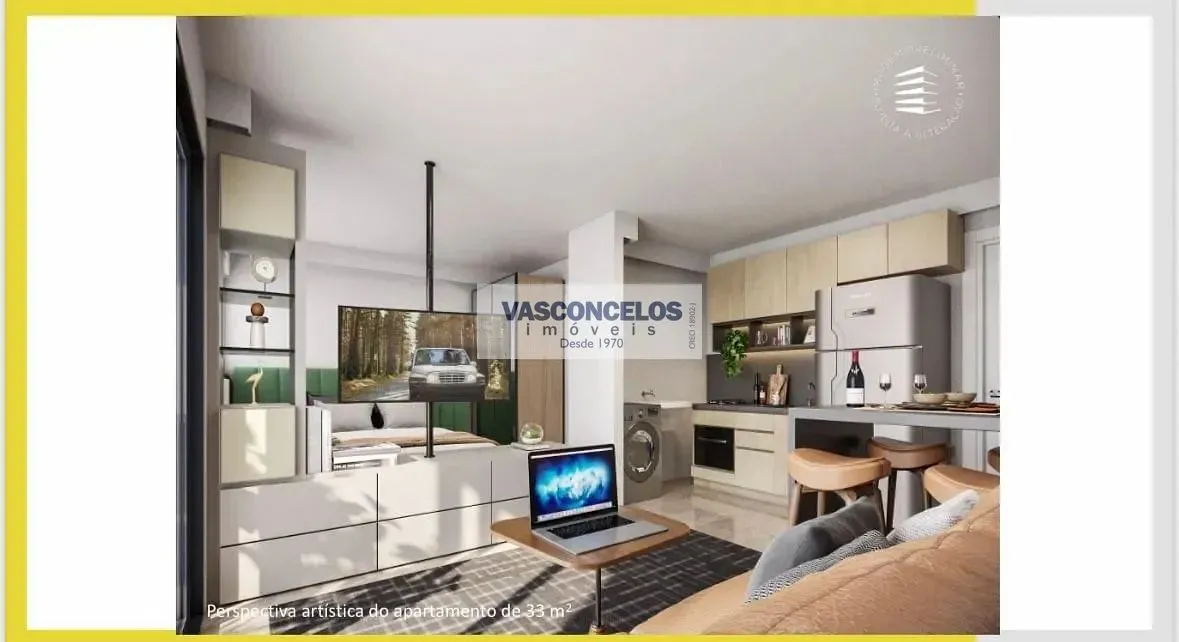 Apartamento, 1 quarto, 33 m² - Foto 1