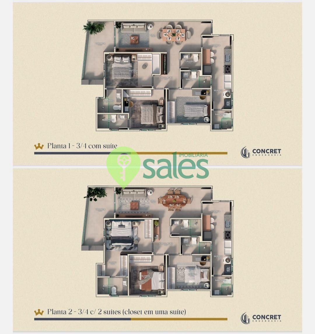 Apartamento à venda com 3 quartos, 95m² - Foto 10