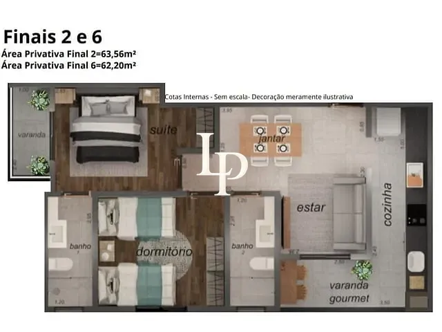 Apartamento com 48m² 1 quarto e 1 banheiro, à venda, no bairro Santa Paula em São Caetano do Sul