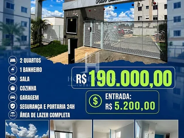 Apartamento 2 quartos e 1 banheiro, à venda, no bairro Setor Morada do Sol em Goiânia