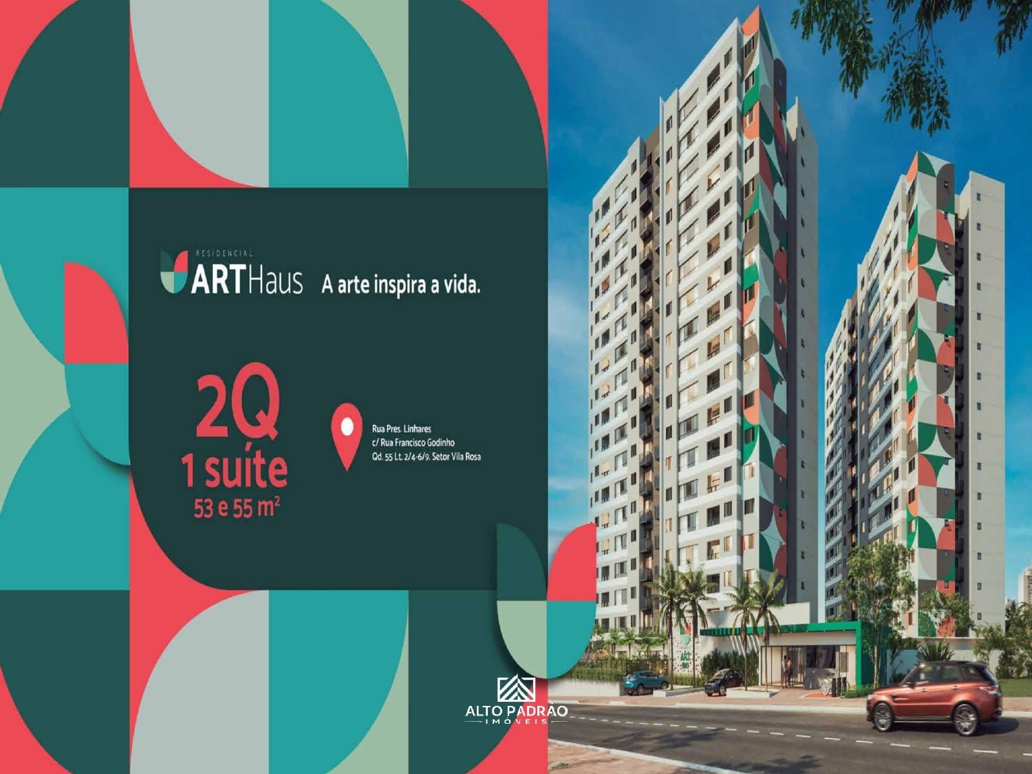 Apartamento à venda com 2 quartos, 55m² - Foto 2