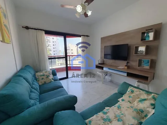 Apartamento com 120m² 3 quartos e 2 banheiros, para alugar, no bairro Martim de Sá em Caraguatatuba