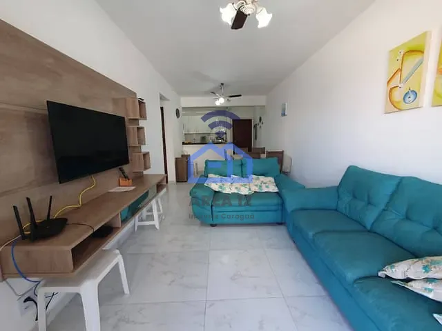 Apartamento com 120m² 3 quartos e 2 banheiros, para alugar, no bairro Martim de Sá em Caraguatatuba