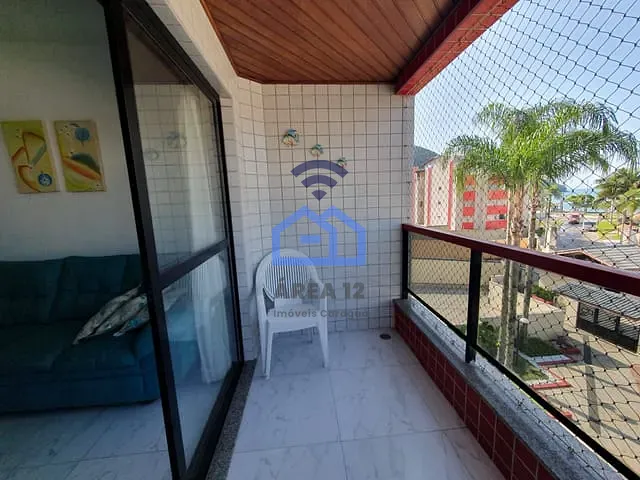 Apartamento com 120m² 3 quartos e 2 banheiros, para alugar, no bairro Martim de Sá em Caraguatatuba