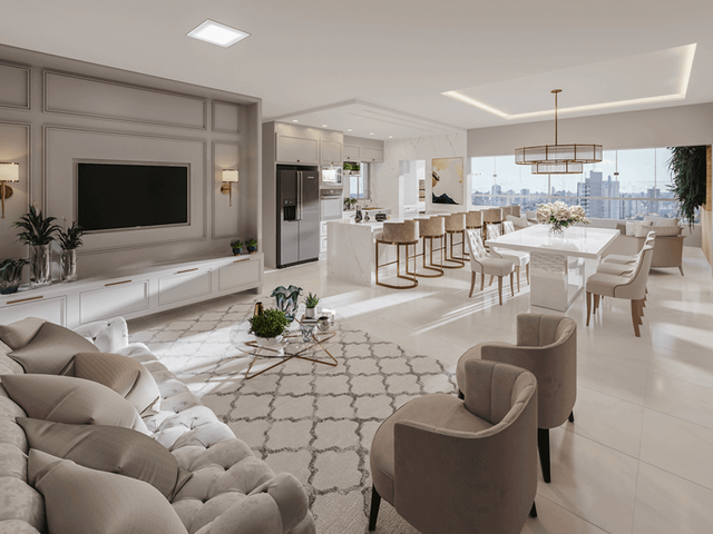 Apartamento com 168m² 3 quartos e 4 banheiros, à venda, no bairro centro em Campo Grande