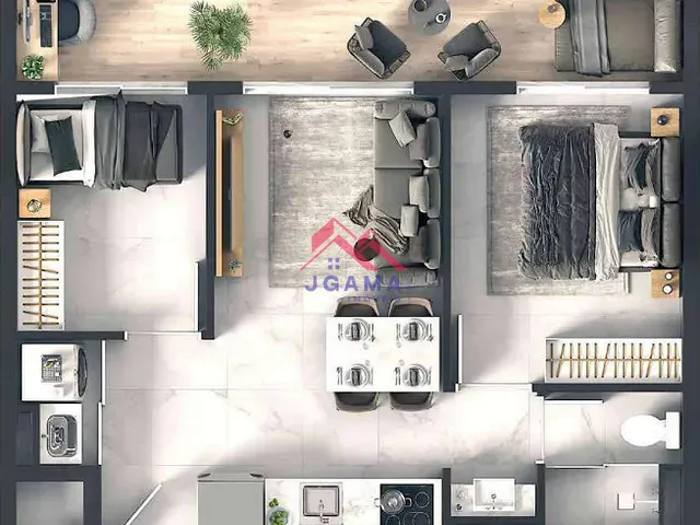 Apartamento 2 quartos e 1 banheiro, à venda, no bairro Vila Suzana em São Paulo