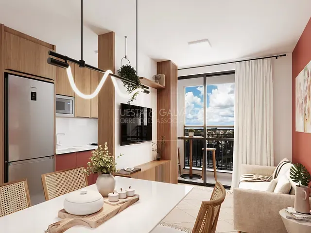 Apartamento com 56m² 3 quartos e 2 banheiros, à venda, no bairro Prado Velho em Curitiba