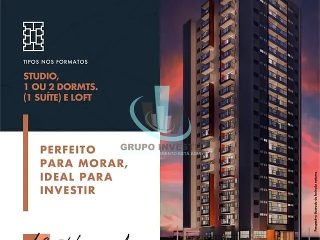 Apartamento com 43m² 1 quarto e 1 banheiro, à venda, no bairro Vila Harmonia em Araraquara