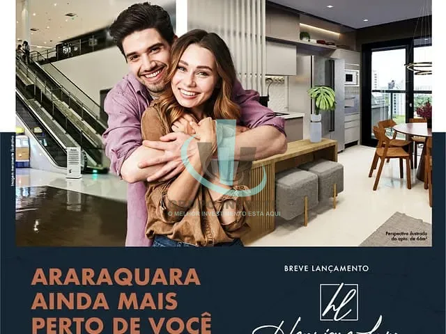 Apartamento com 43m² 1 quarto e 1 banheiro, à venda, no bairro Vila Harmonia em Araraquara