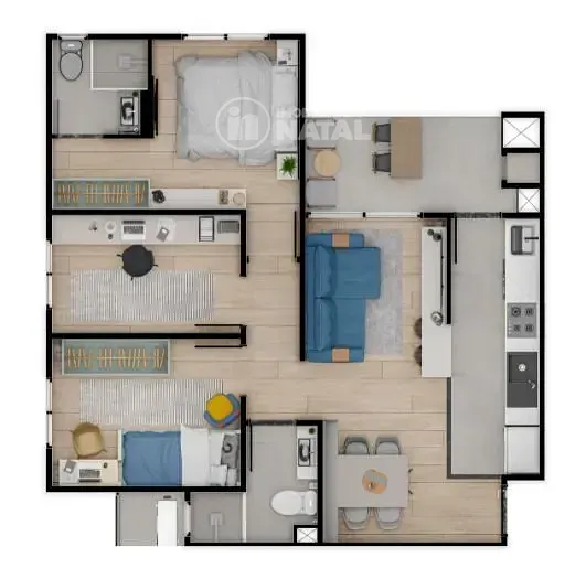Apartamento, 2 quartos, 54 m² - Foto 38