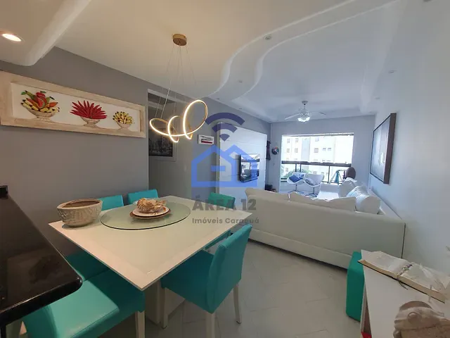 Apartamento com 120m² 3 quartos e 2 banheiros, à venda, no bairro Martim de Sá em Caraguatatuba