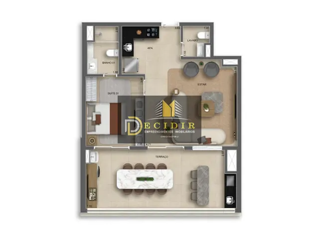 Apartamento 2 quartos e 3 banheiros, à venda, no bairro Quarta Parada em São Paulo