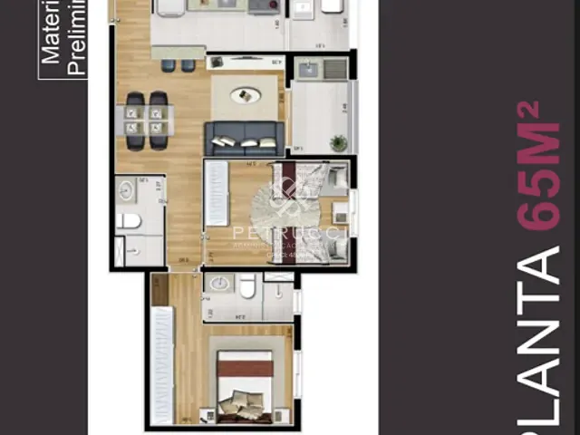 Apartamento 2 quartos e 2 banheiros, à venda, no bairro Centro em São Bernardo do Campo