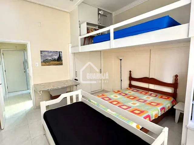 Apartamento 1 quarto e 1 banheiro, à venda, no bairro Pitangueiras em Guarujá