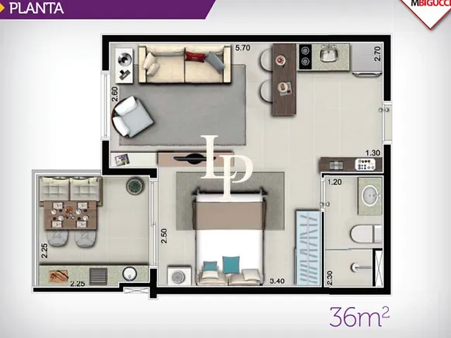 Apartamento 1 quarto e 1 banheiro, à venda, no bairro Rudge Ramos em São Bernardo do Campo