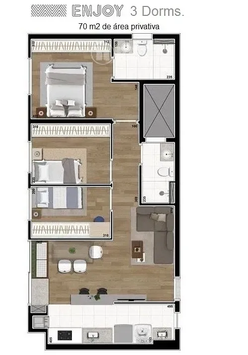 Apartamento, 3 quartos, 70 m² - Foto 18