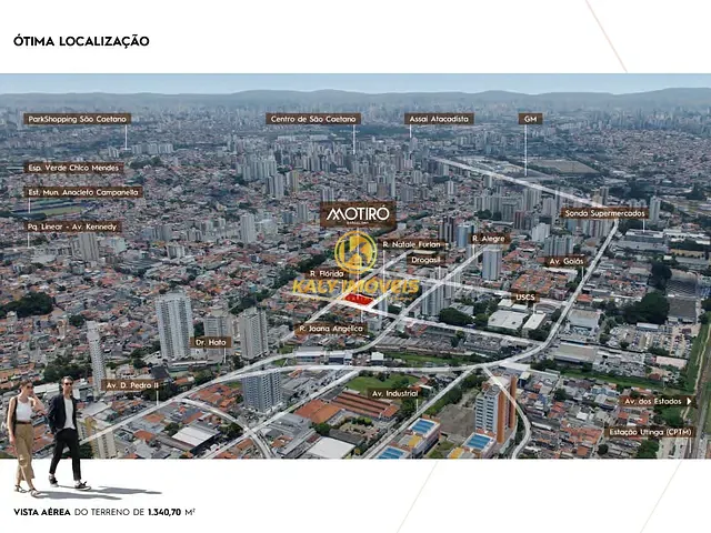 Apartamento 3 quartos e 3 banheiros, à venda, no bairro Barcelona em São Caetano do Sul