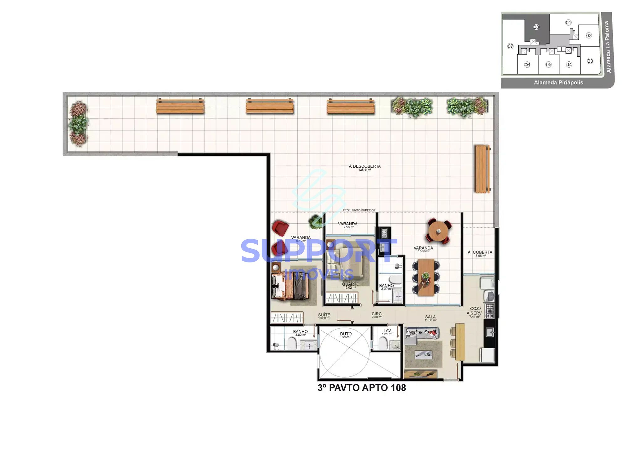 Apartamento, 1 quarto, 110 m² - Foto 24