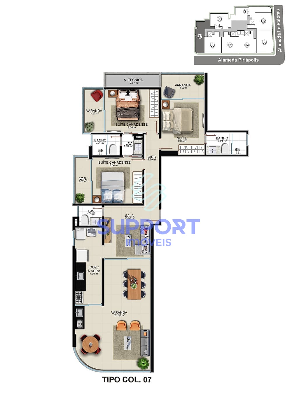 Apartamento, 1 quarto, 110 m² - Foto 34