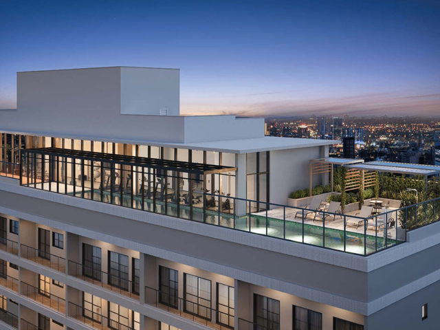 Studio com 46m² 2 quartos e 1 banheiro, à venda, no bairro Centro em Curitiba