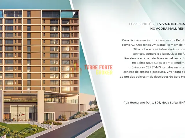 Apartamento com 34m² 1 quarto e 1 banheiro, à venda, no bairro Nova Suíssa em Belo Horizonte
