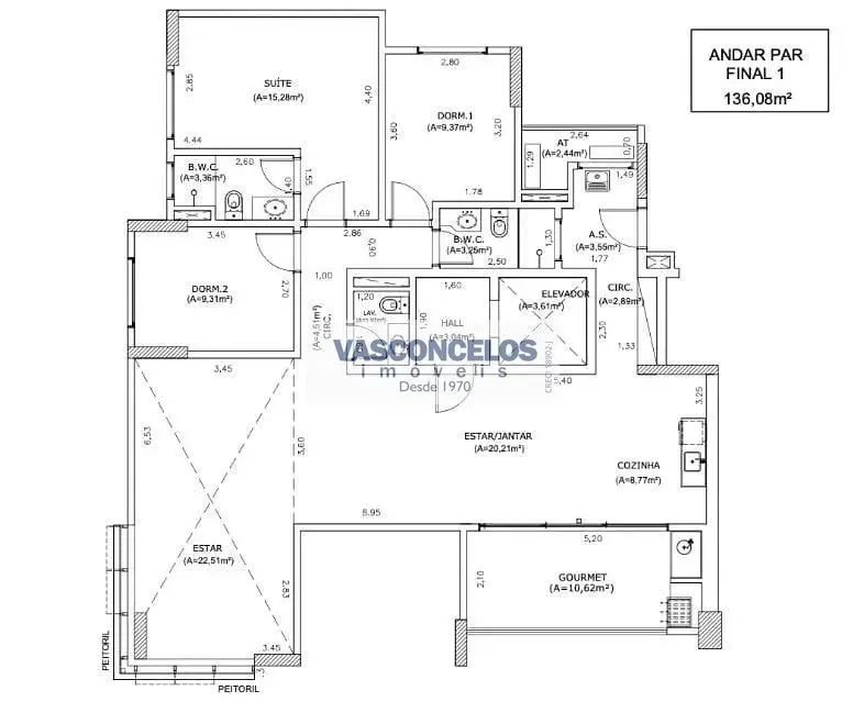 Apartamento, 3 quartos, 136 m² - Foto 13