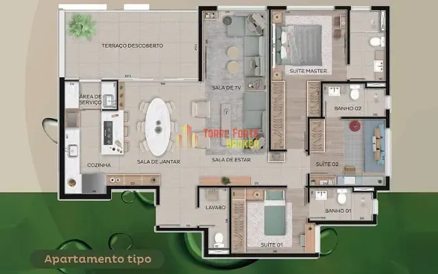 Apartamento, 3 quartos, 124 m² - Foto 43