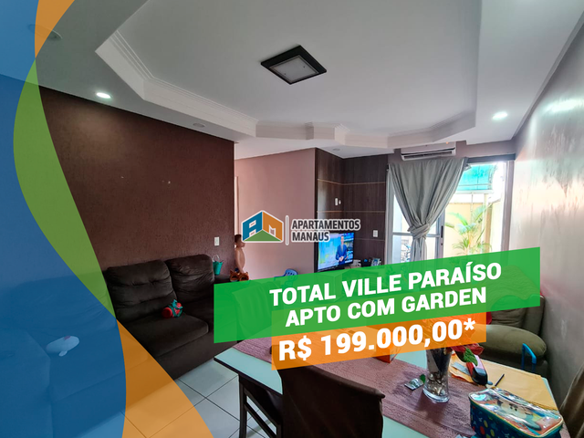 Foto do Apartamento - Total Ville Paraíso 3qts/1suíte c/garden Lago Azul | Apartamentos Manaus Imobiliária