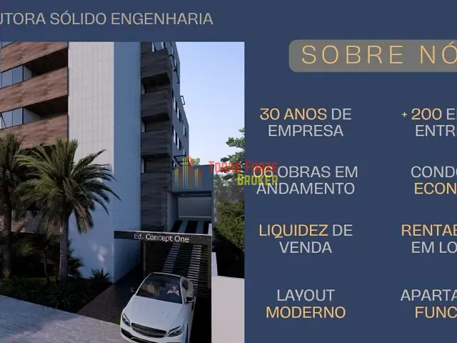 Apartamento com 40m² 1 quarto e 1 banheiro, à venda, no bairro Lourdes em Belo Horizonte