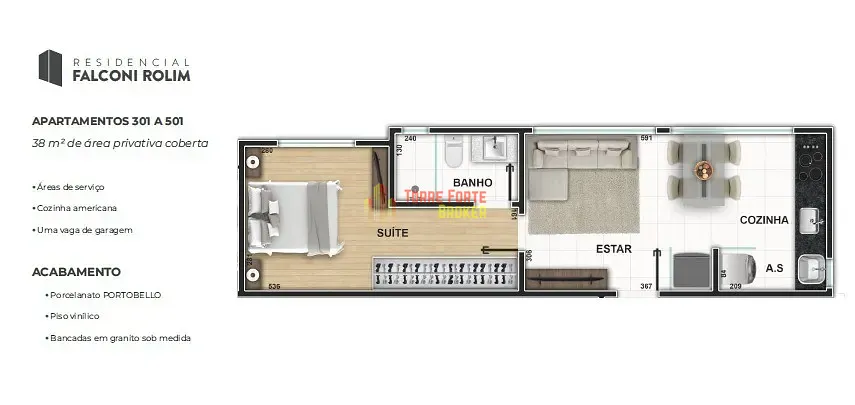 Apartamento, 1 quarto, 38 m² - Foto 14